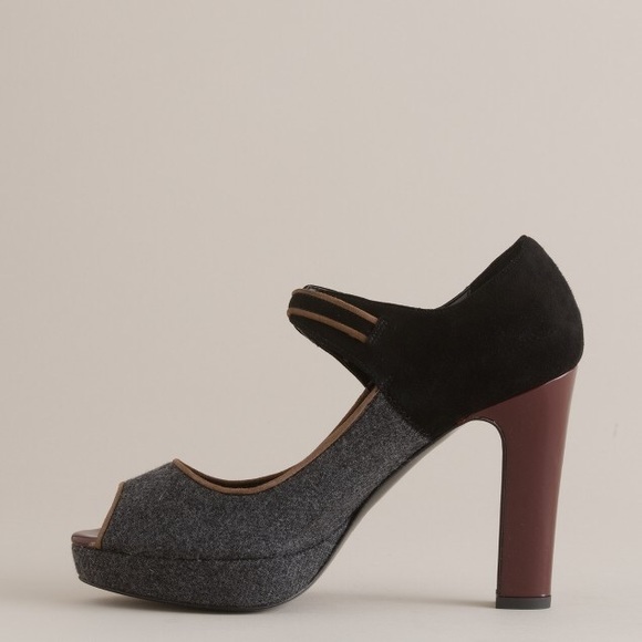 J.Crew Flannery Platform Peep Toe Pumps Size 6.5 - Picture 2 of 8